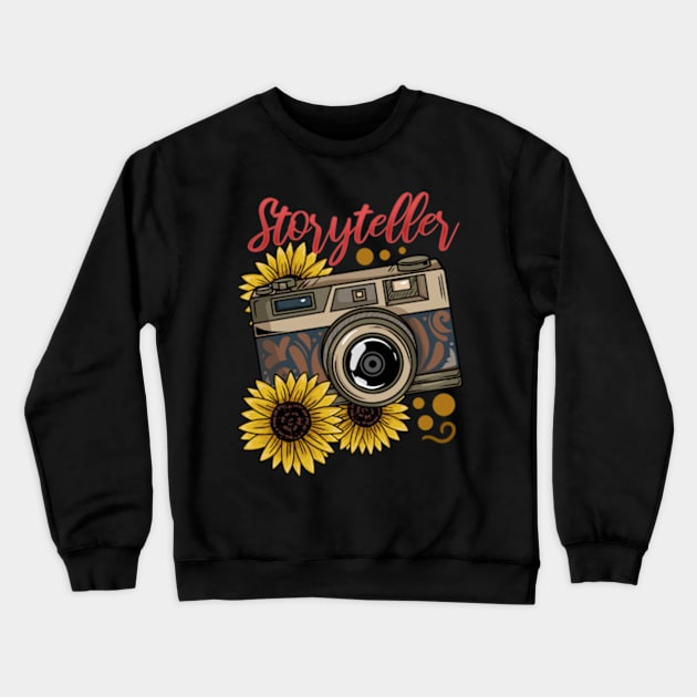 Camera Photography Photographer Crewneck Sweatshirt by KAWAIITEE